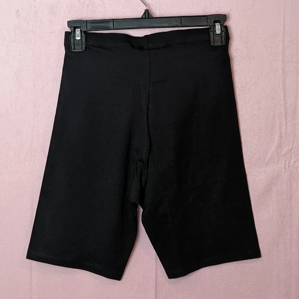 H&M Black Pull On Lounge Bike Style Shorts size Small